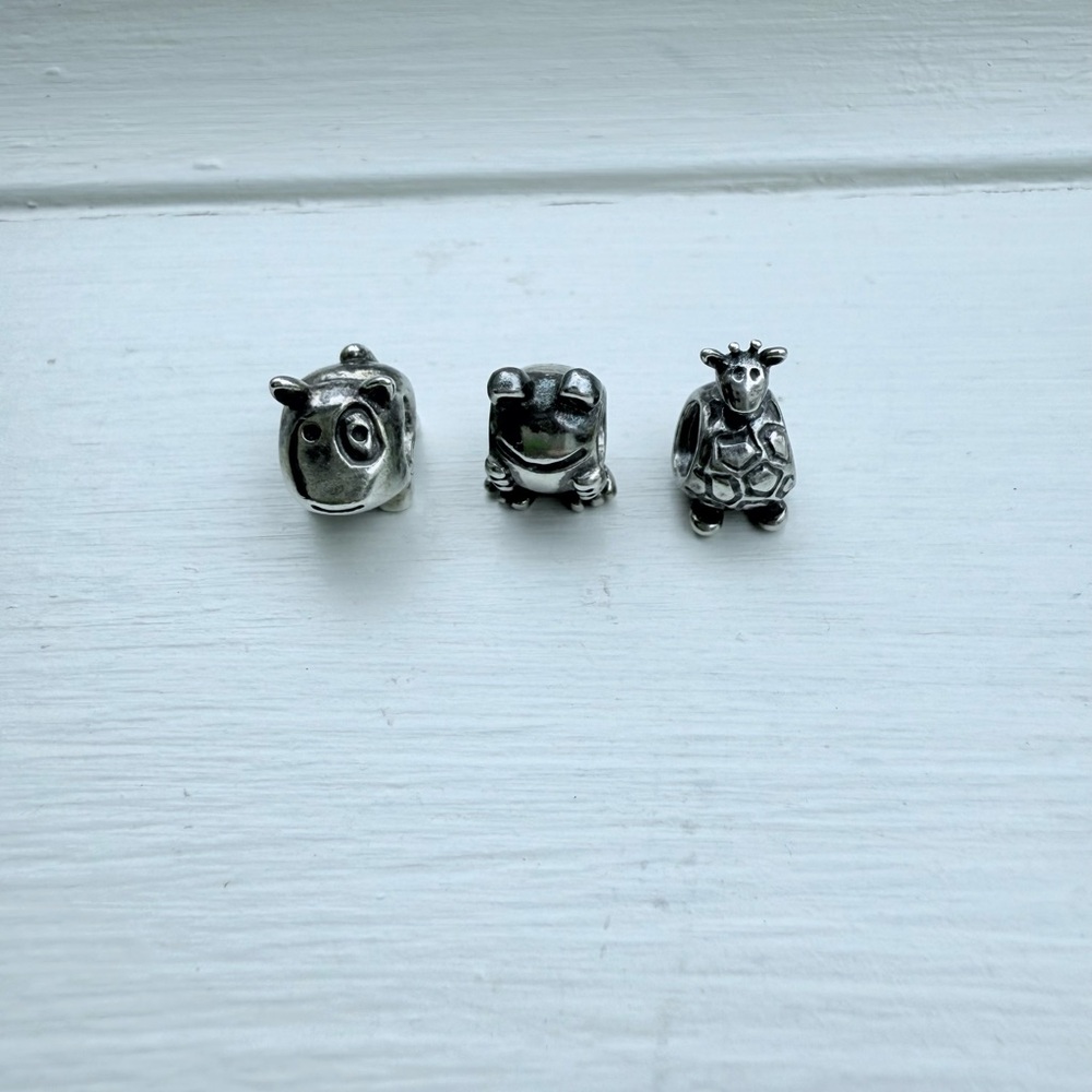 Pandora Sterling Silver Animal Theme Charms for Bracelet or Necklace